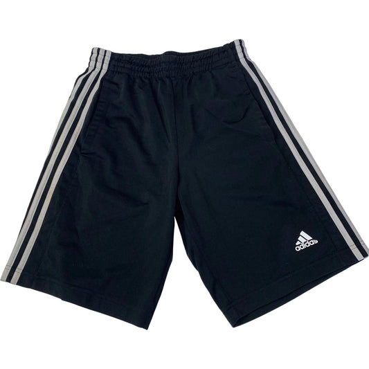 ADIDAS Athletic Shorts Classic 3-Stripes Black Lightweight Men's S