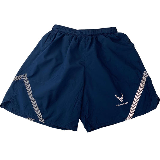 U.S. Air Force Athletic Training Shorts Blue Reflective Mens Size Small