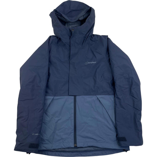 BERGHAUS Hydroshell Waterproof Jacket Hooded Outdoor Blue Womens XS