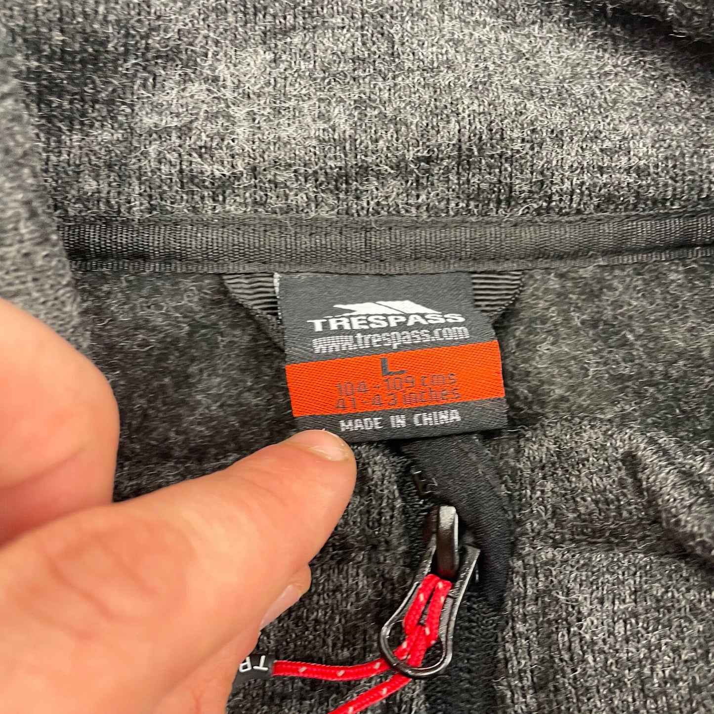 BNWT TRESPASS AIR TRAP 300 Men’s Grey Gilet Fleece Jacket , Size Large