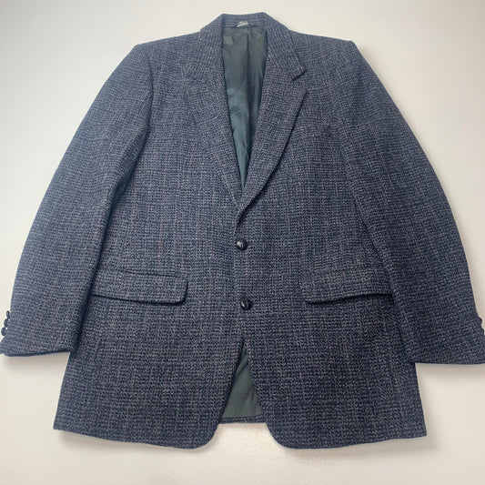 Mens MOORES Harris Tweed Jacket / Grey Fleck / 42 Tall