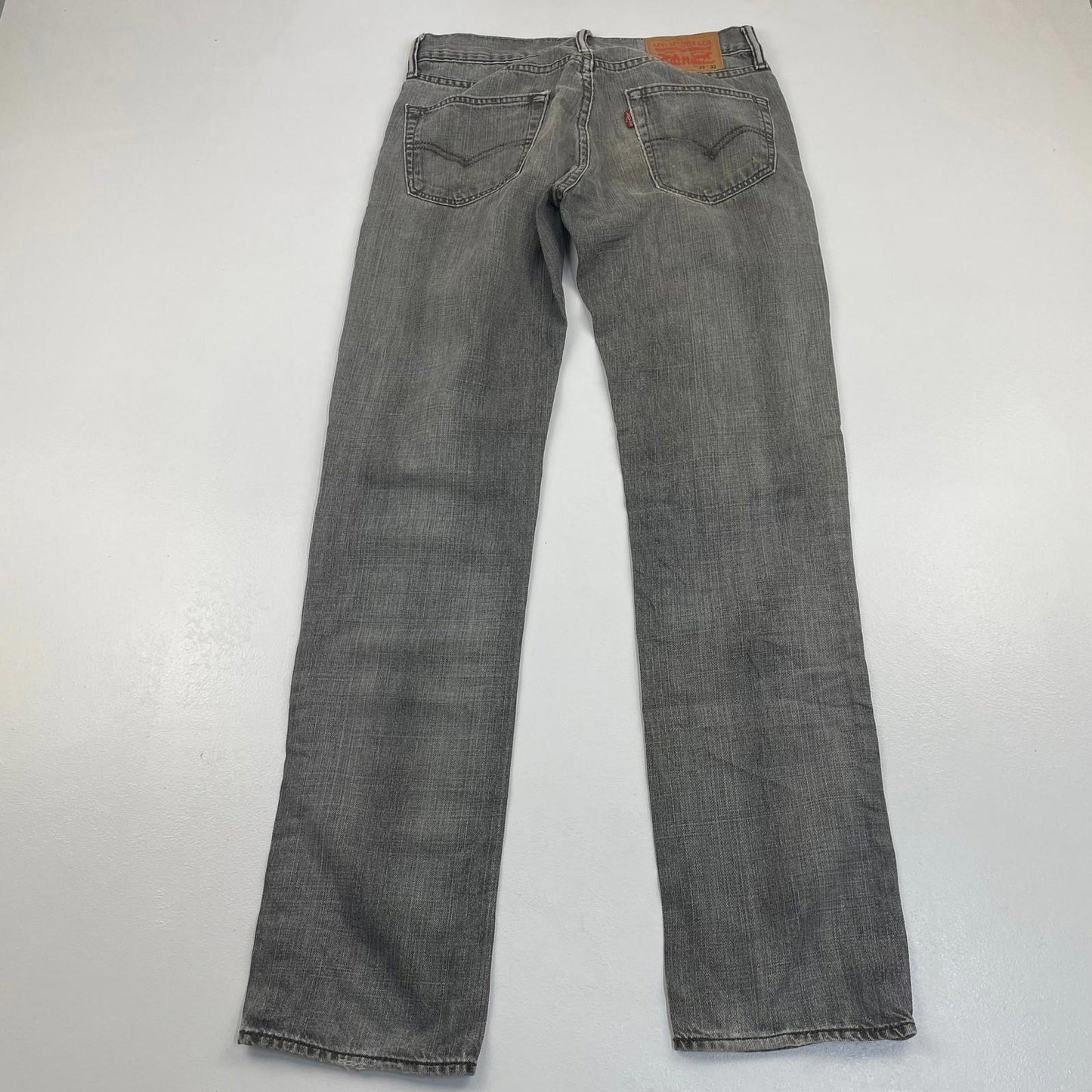 LEVI'S 511 Jeans Slim Fit Straight Leg Grey Denim Mens W29 L32