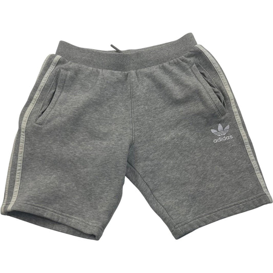 Adidas Kids Sweat Shorts Grey Elastic Waist Boys UK 11-12 M