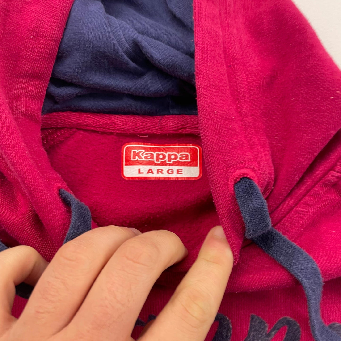 Women’s KAPPA Spellout Hoodie , Purple , Size Large