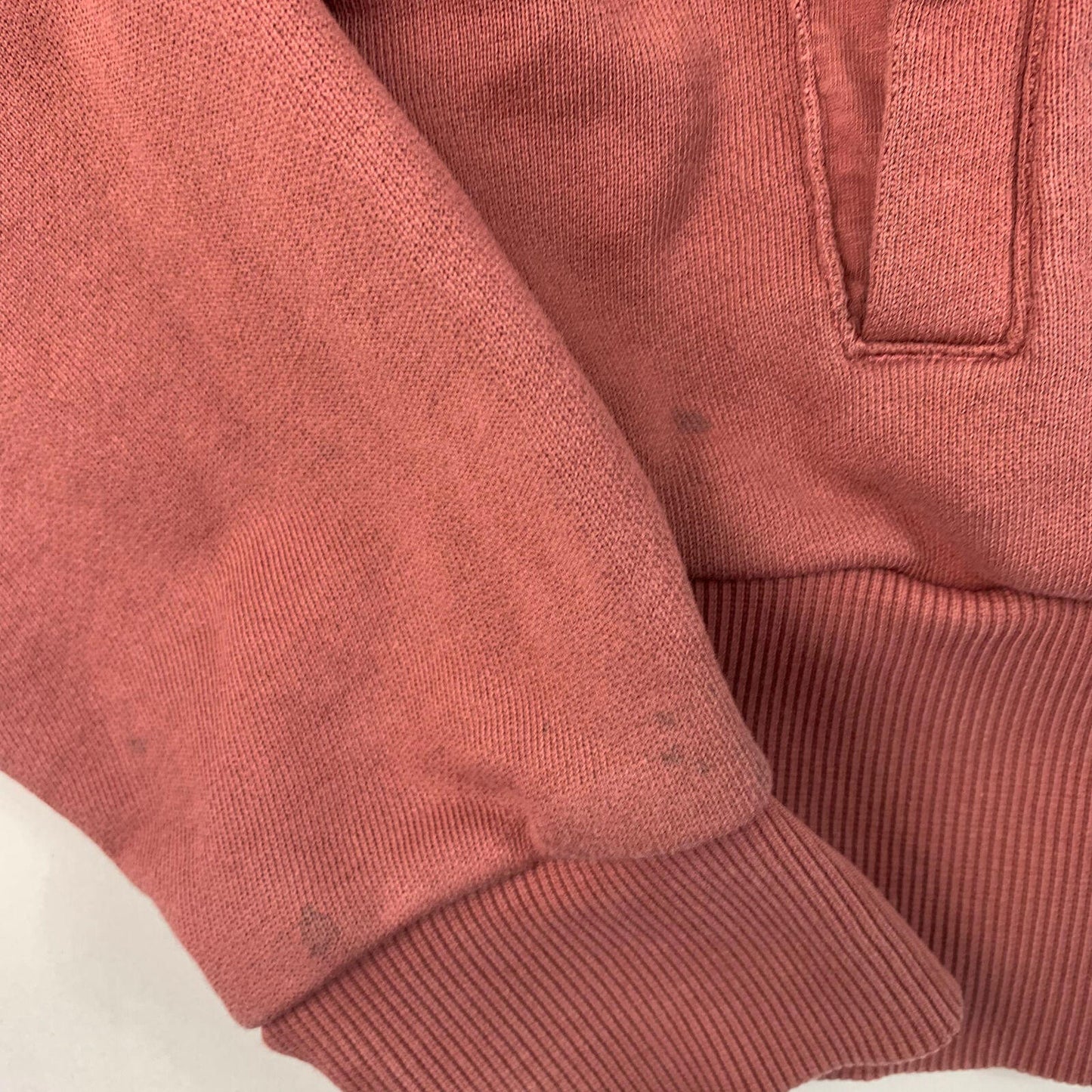 Womens REEBOK cropped Full Zip Hoodie / Rose / Small