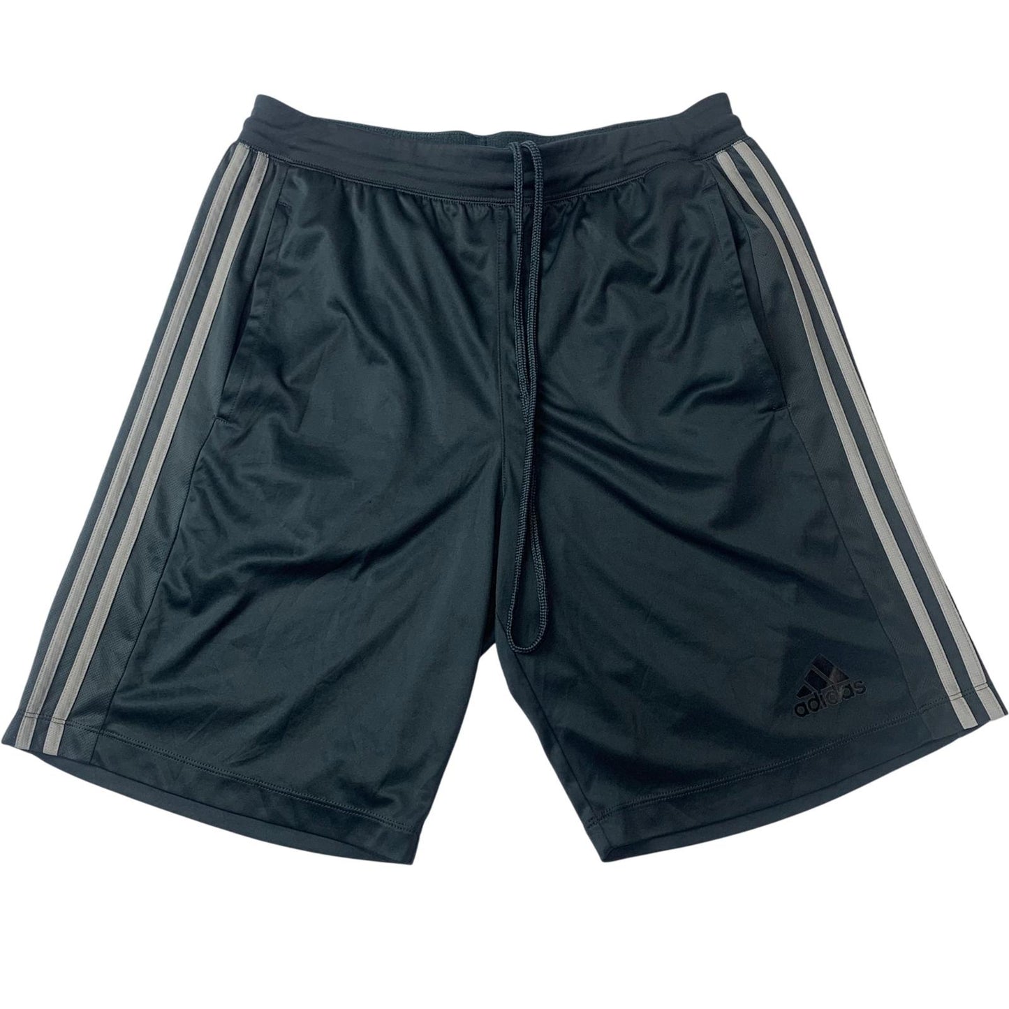 ADIDAS Climalite Athletic Shorts Drawstring Black Men Medium