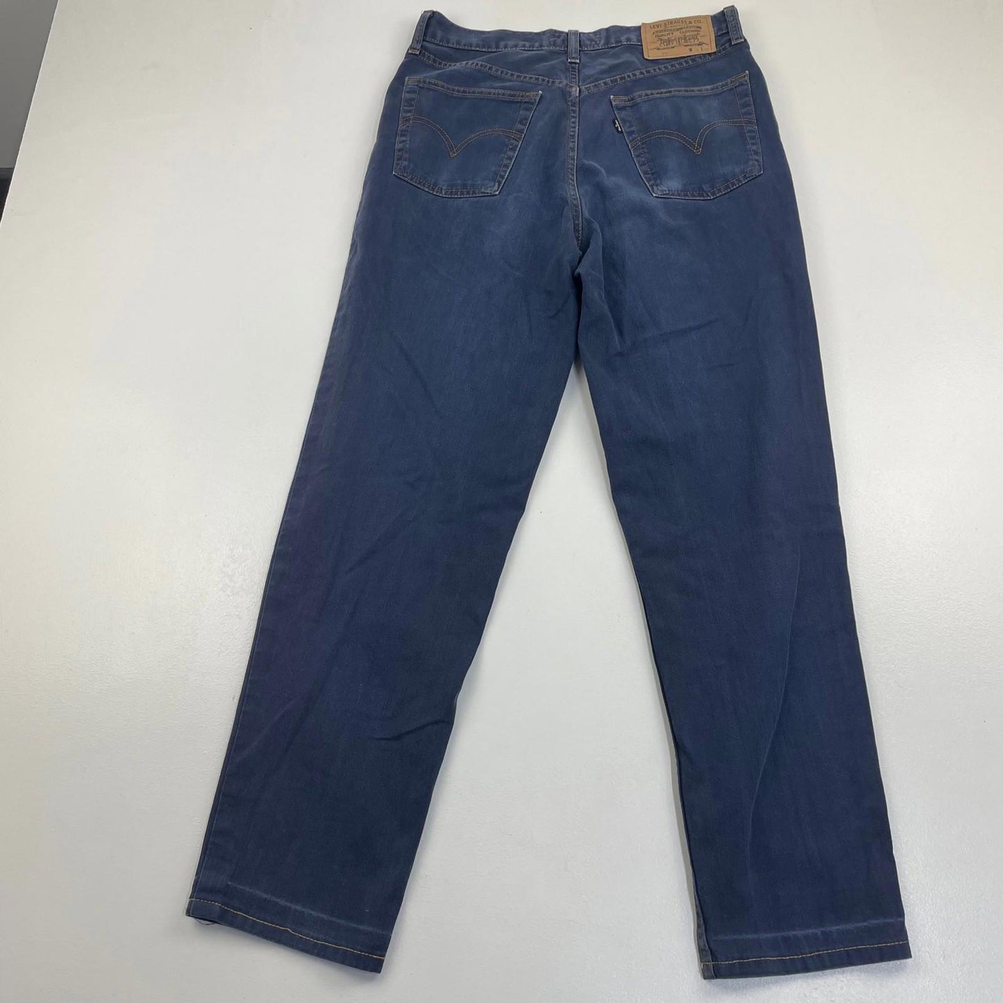Levi Strauss Straight Leg Vintage Blue Denim Jeans Mens W32 L34