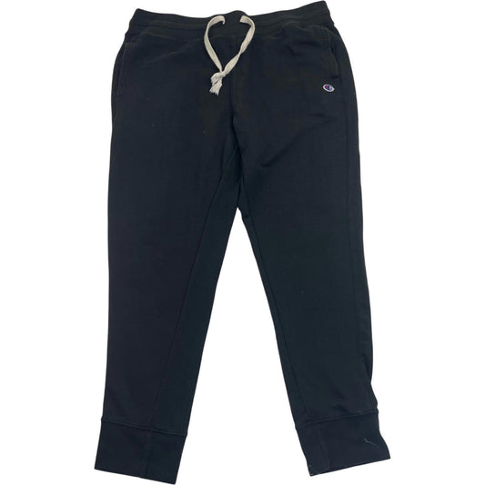 Champion Jogger Sweatpants Drawstring Athletic Black Women XL
