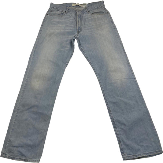 LEVI'S Vintage 505 Jeans Straight Leg Light Wash Blue Denim Mens W36 L34
