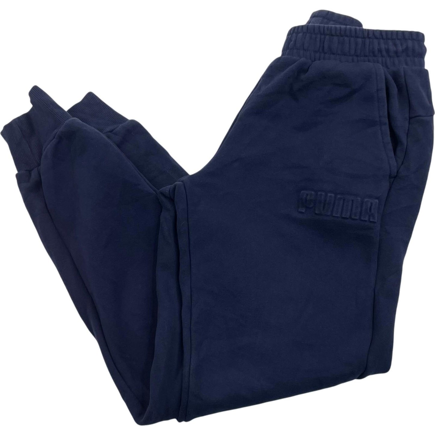 PUMA Jogger Sweatpants Fleece Lined Navy Blue Men's Small