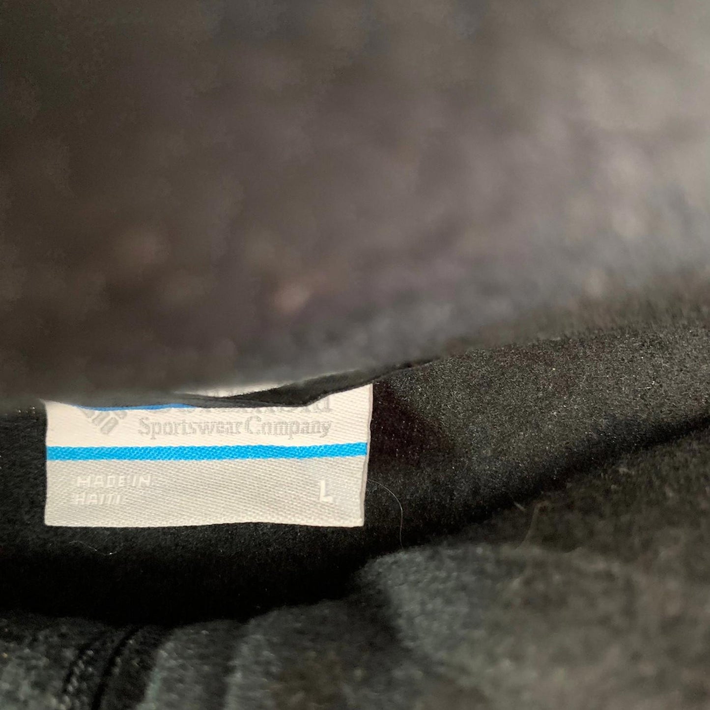 Columbia Fleece Jacket Full Zip Warm Black Men’s L