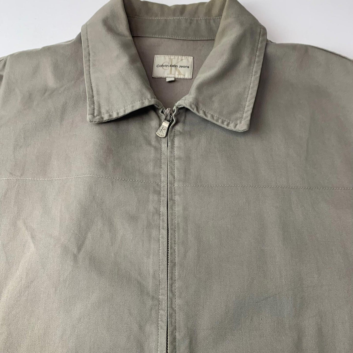 Calvin Klein Jeans Harrington Jacket Casual Green Mens XL