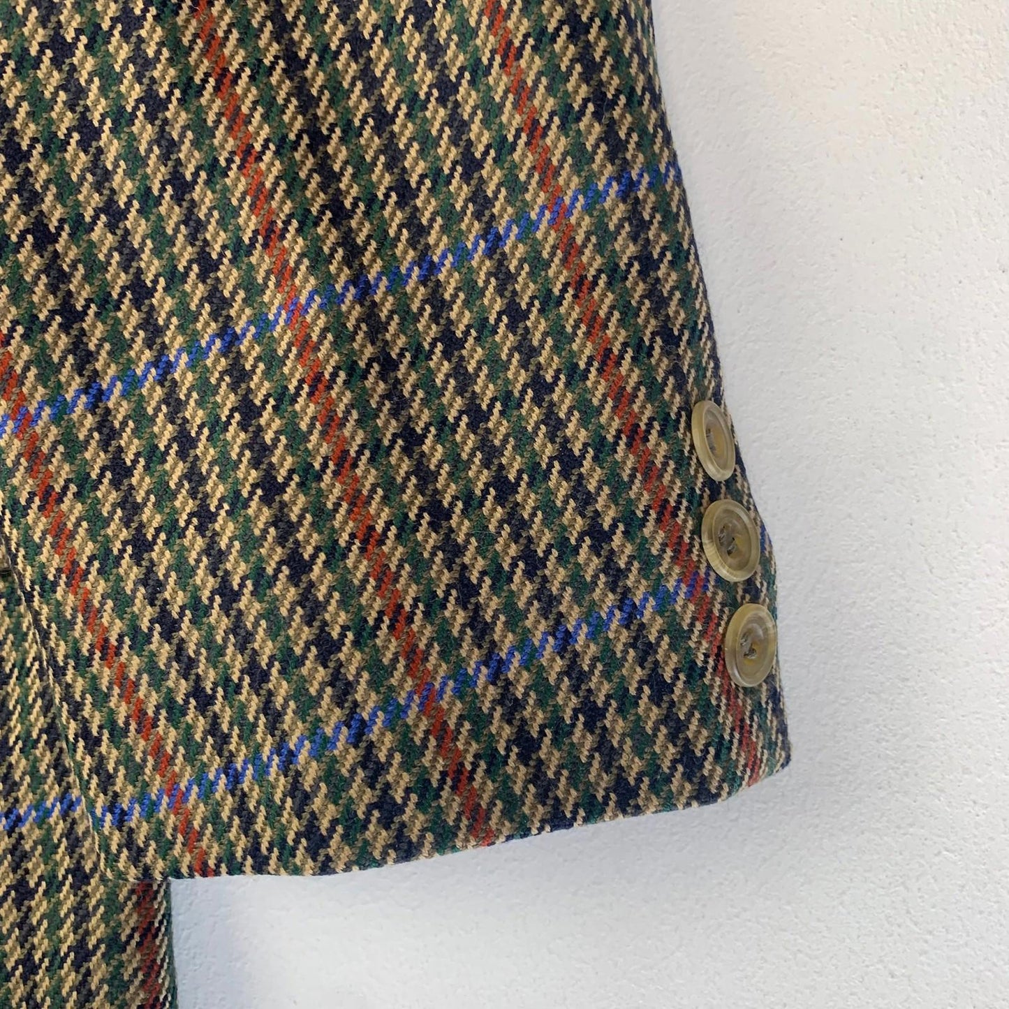 DAKS Signature Blazer Plaid Check Wool Smart Jacket Multicoloured Women UK 16