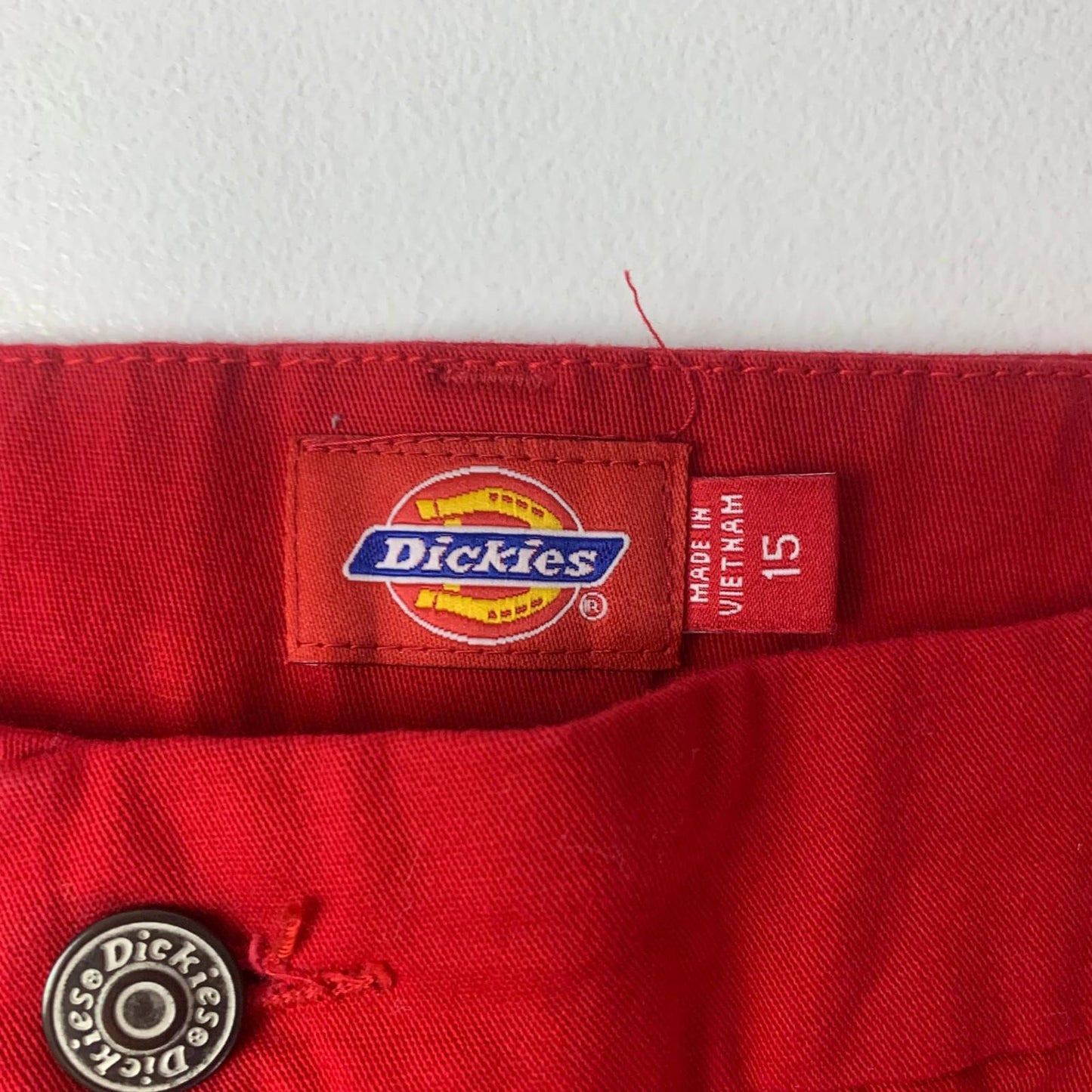 Dickies Red Bermuda Shorts Vintage Style Womens XL