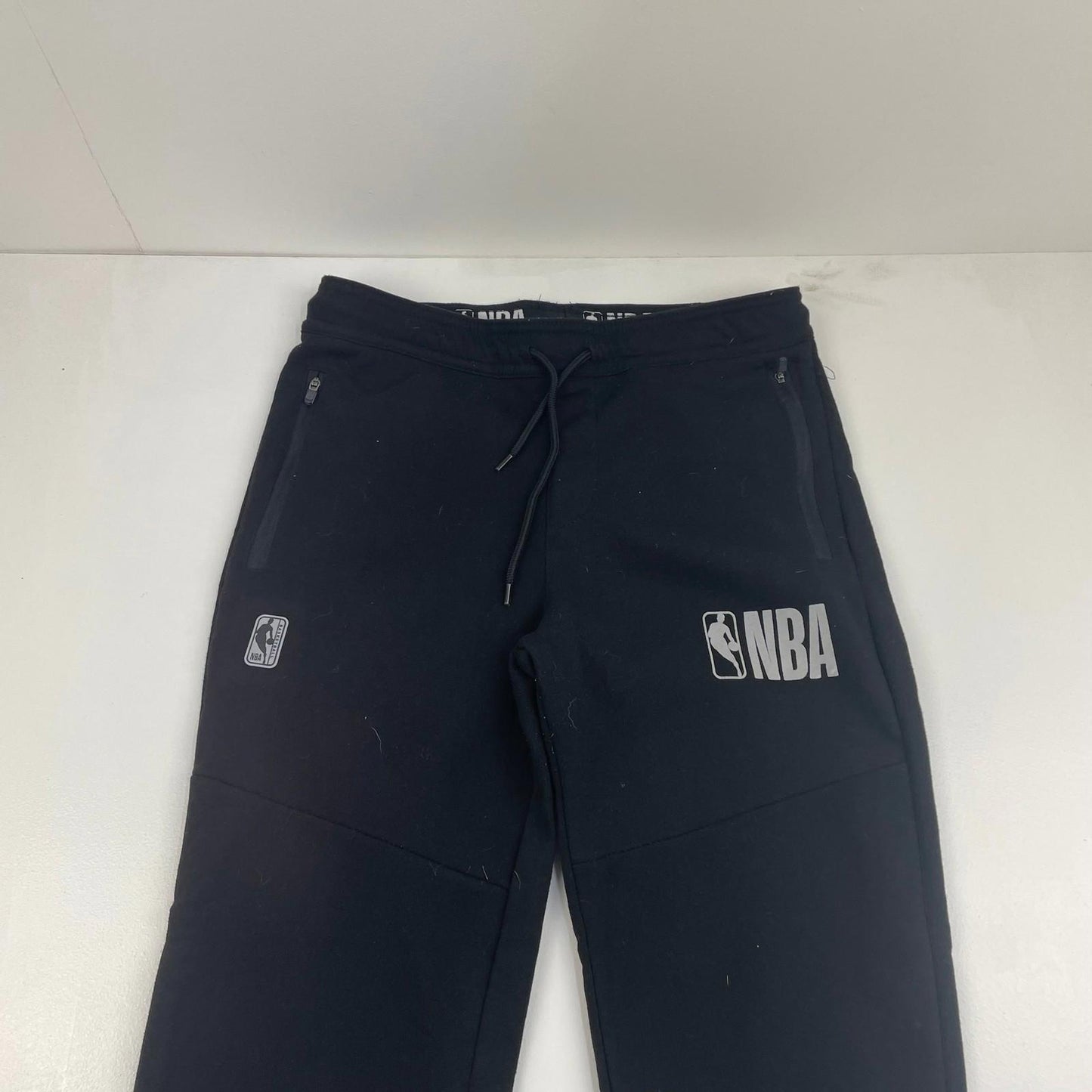 NBA Sweatpants Jogger Cuffed Black Mens Small