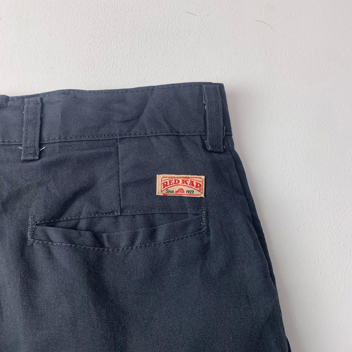 Red Kap Work Shorts Classic Fit Black Chino Mens Size 36