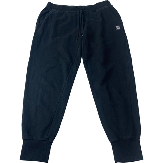 FILA Jogger Sweatpants Elastic Cuffs Black Women L