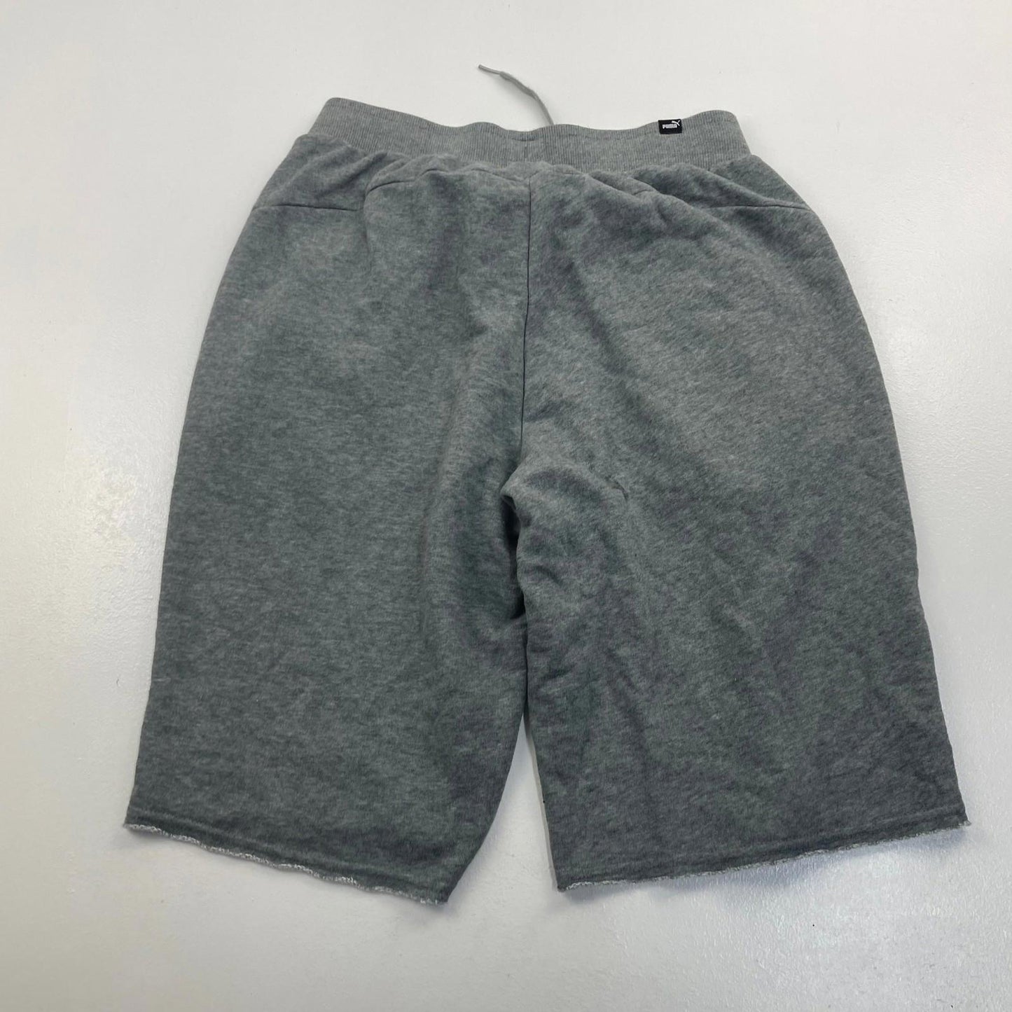 Puma Men's Sweat Shorts Athletic Casual Grey Drawstring Medium