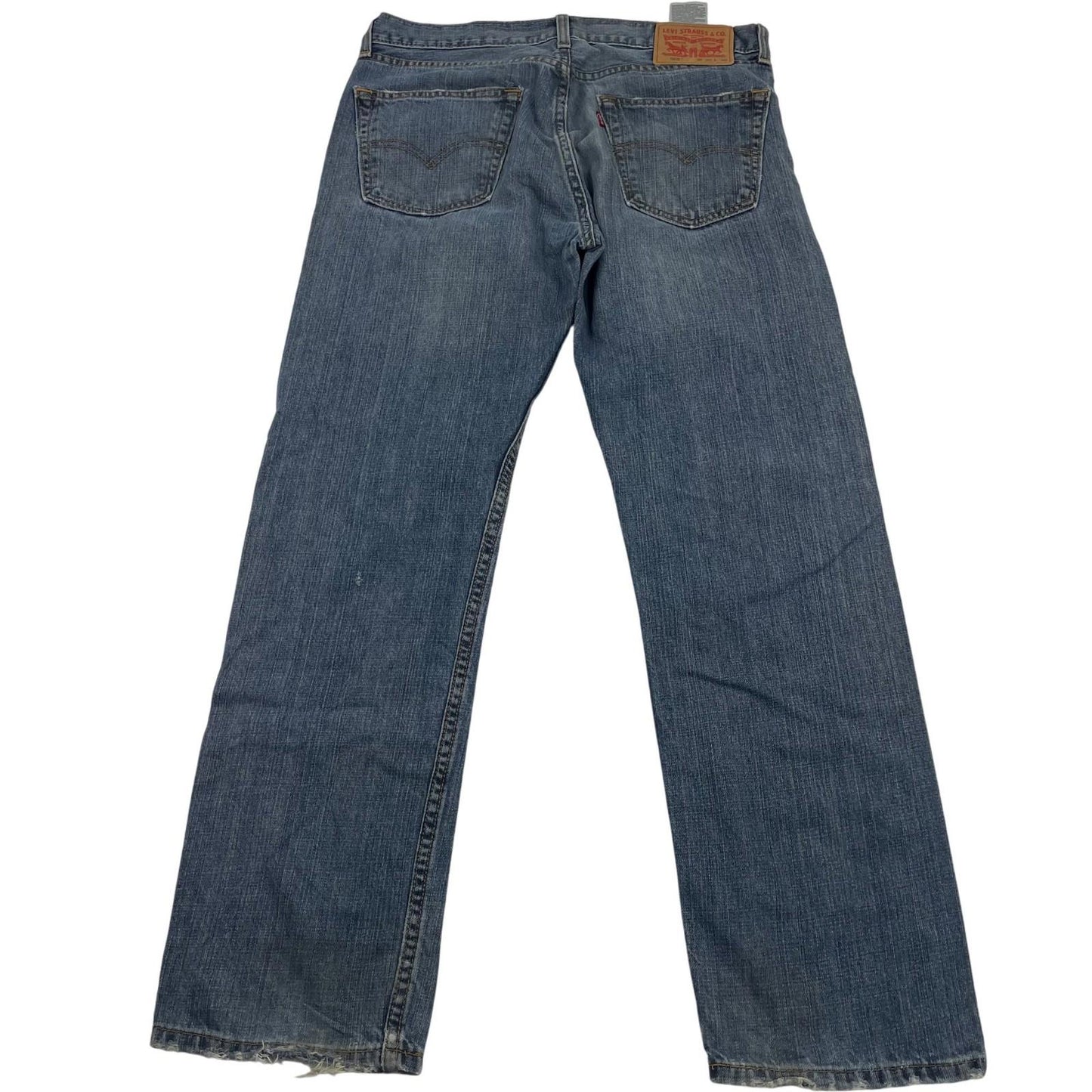 LEVI'S 505 Regular Straight Denim Jeans Blue Classic Mens W32 L30