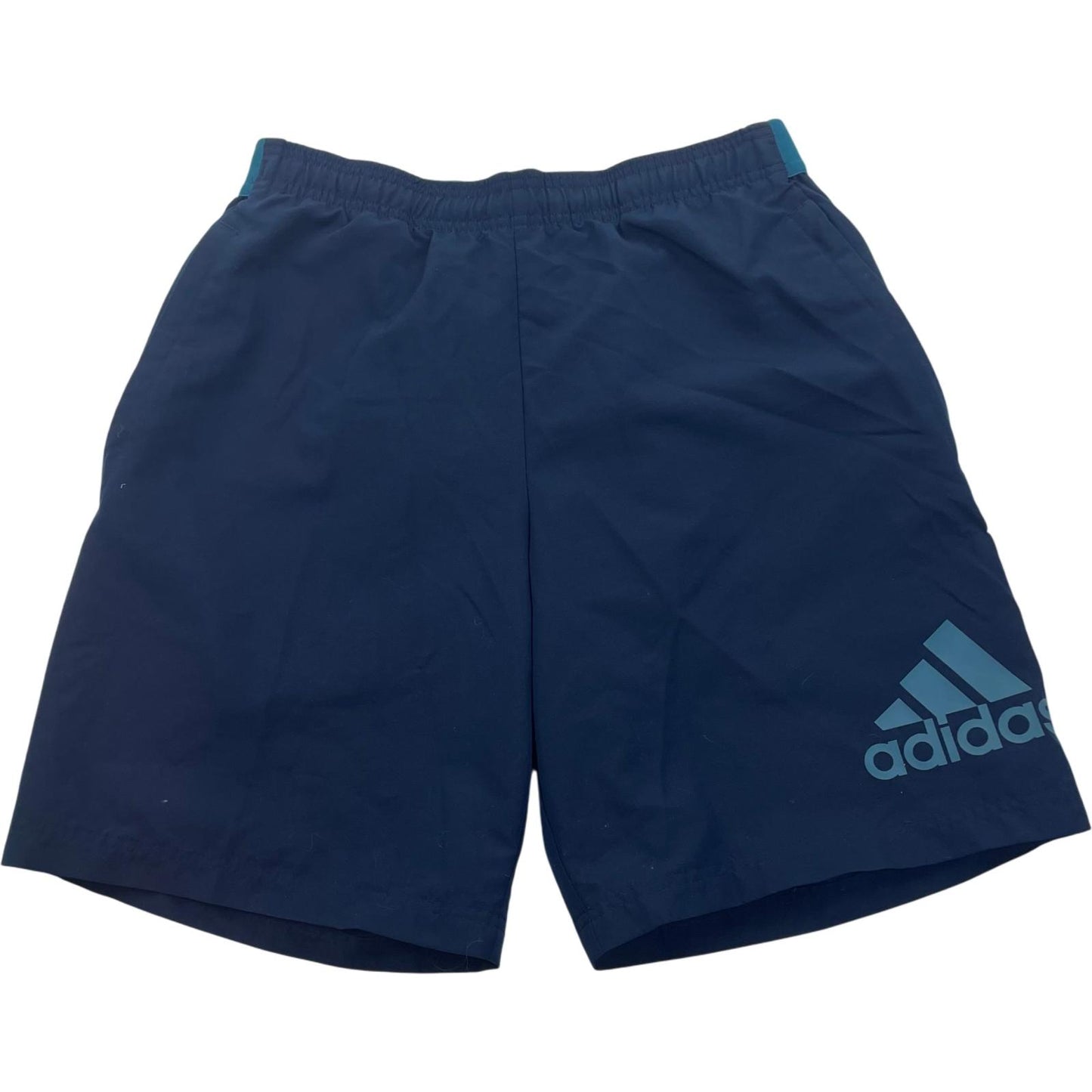 Adidas Athletic Shorts Blue Elastic Waist Drawstring Mens M