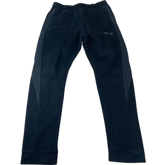 Puma Jogger Track Pants Breathable Mesh Black Mens Medium