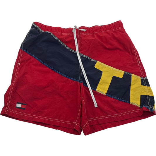 TOMMY HILFIGER Swim Shorts Red Blue Yellow Mens L