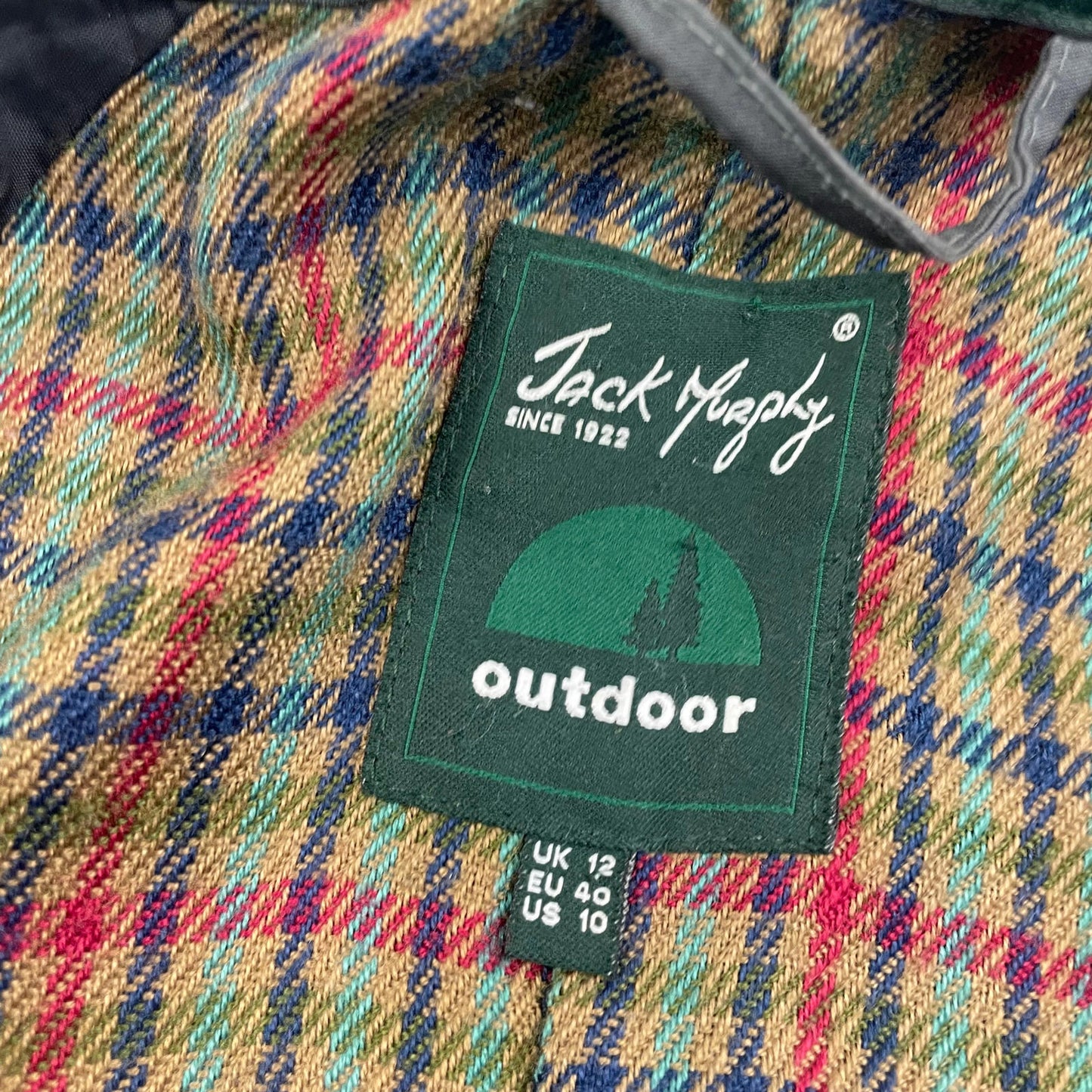 Women’s JACK MURPHEY Green Riding Trench Jacket , Size UK12