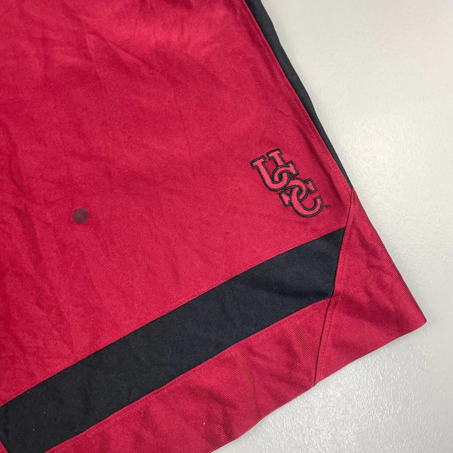 NIKE Team Basketball Shorts Performance USC Red Black Mens Medium