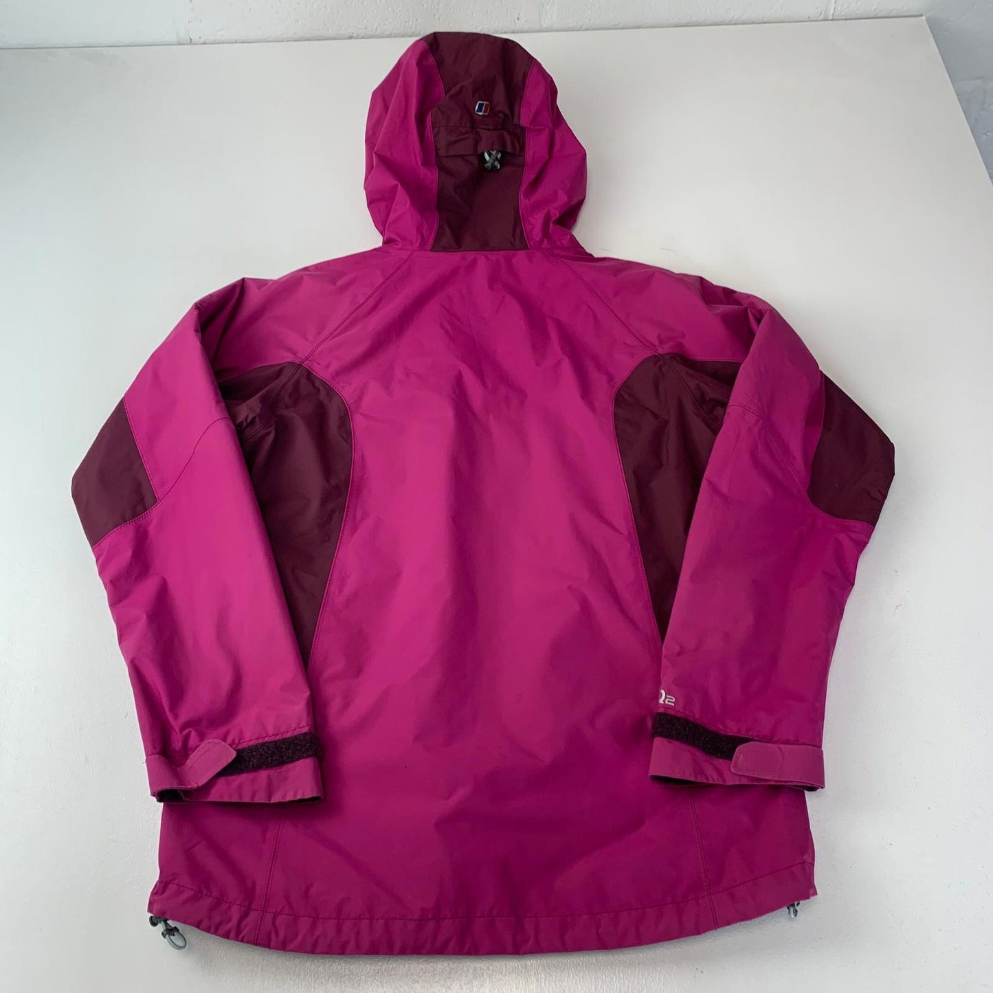 Berghaus Waterproof Jacket AQ2 Fleece Lined Hooded Pink Womens UK 10