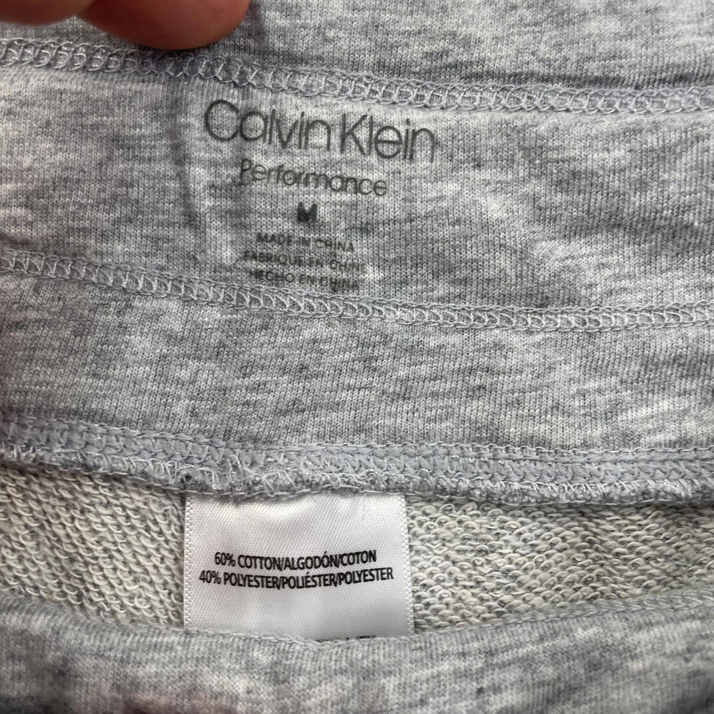 CALVIN KLEIN Performance Sweatpants Joggers Grey Women's Medium