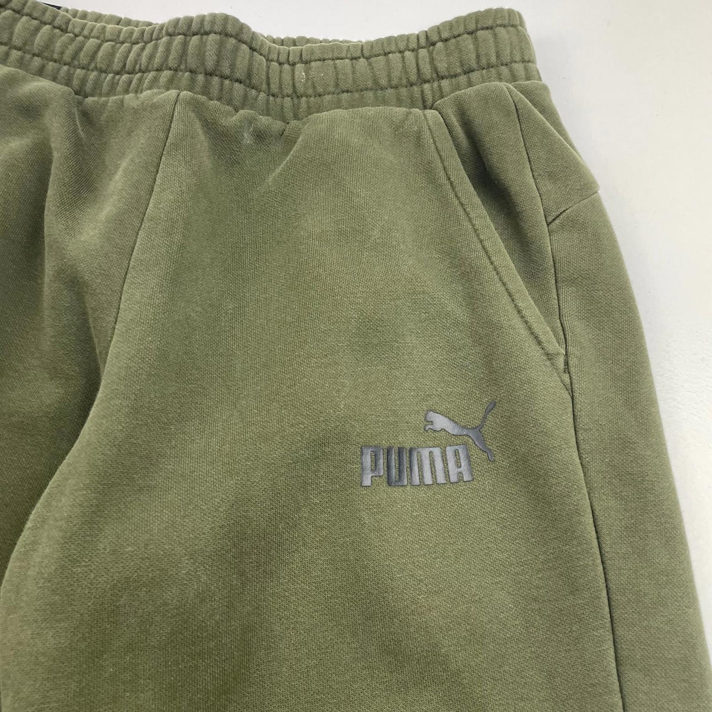 Puma Jogger Sweatpants Casual Olive Green Mens Small S