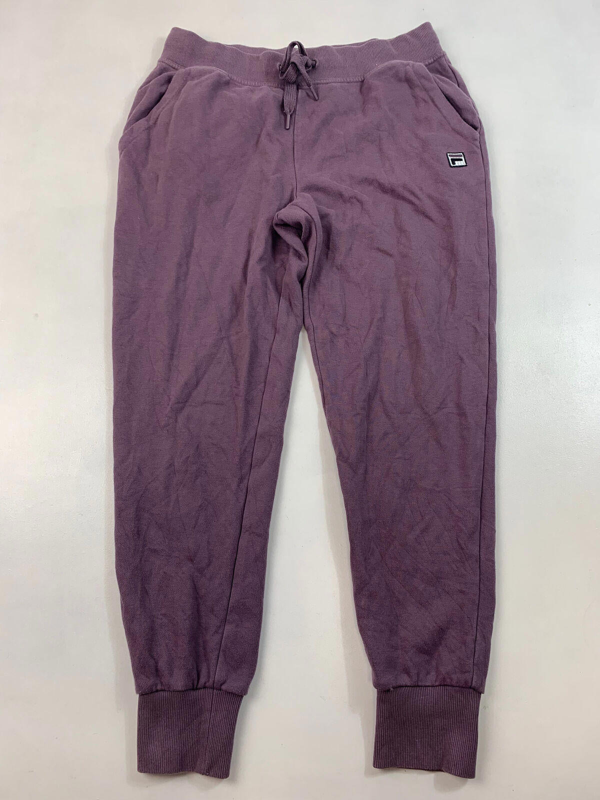 Women’s FILA Joggers / Lilac / Medium / Classic Fit / Cuffed Ankles