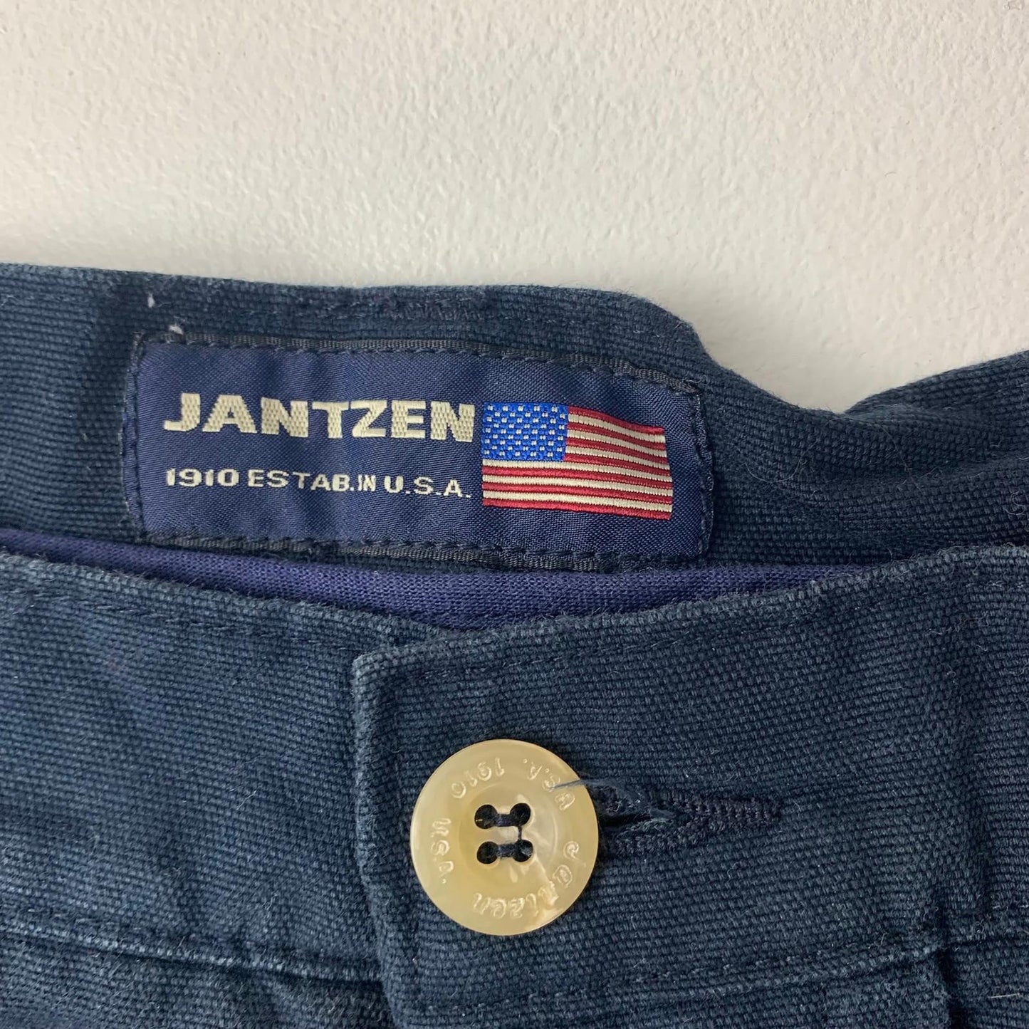 Jantzen Cargo Shorts Cotton Blue Summer Outdoor Mens 38