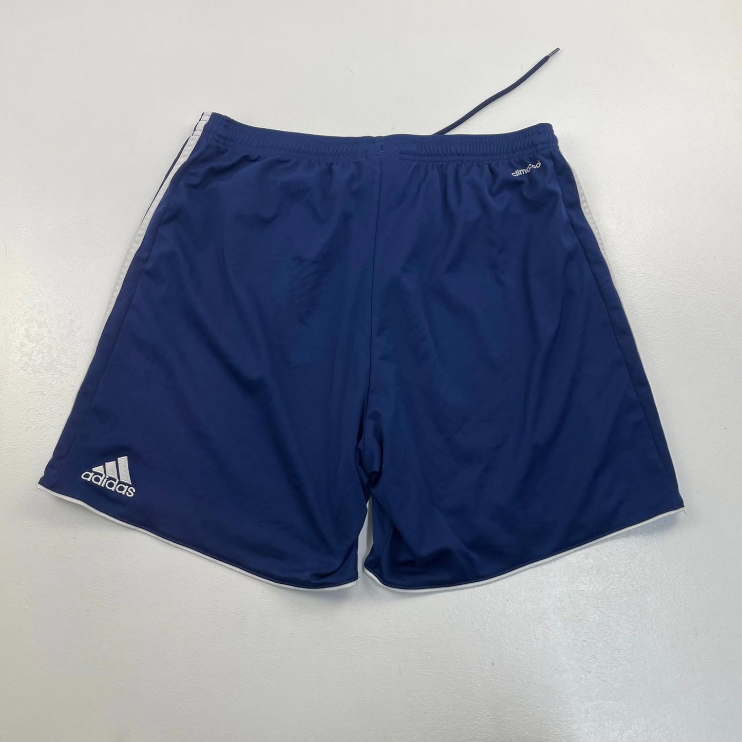 Adidas Climacool Activewear Shorts Blue Drawstring Elastic Waist Mens L
