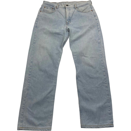 Levi's Original Fit Straight Leg Jeans Light Wash Denim Blue Mens W34 L32
