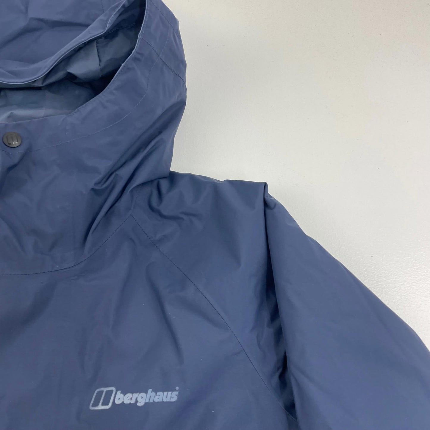 BERGHAUS Hydroshell Waterproof Jacket Hooded Outdoor Blue Womens XS