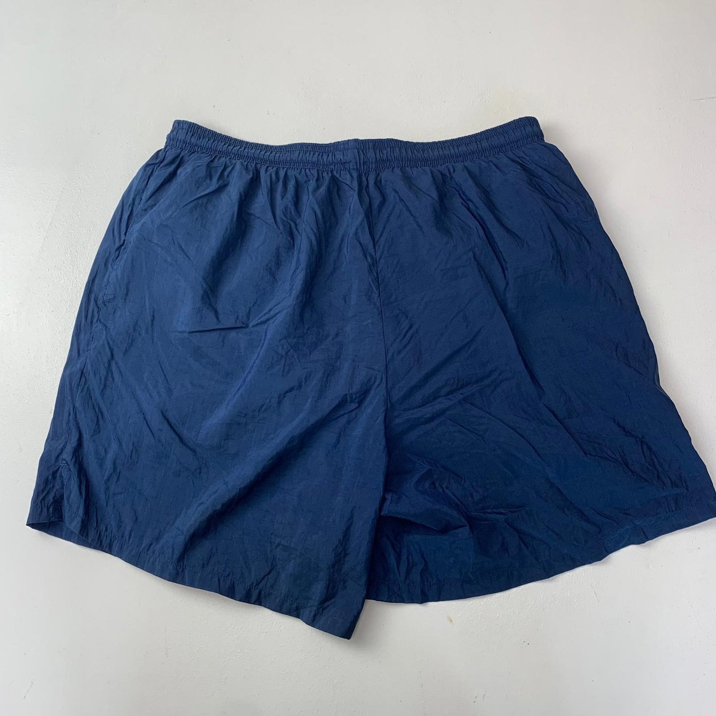 Reebok Athletic Shorts Elastic Waist Blue Sports Mens L
