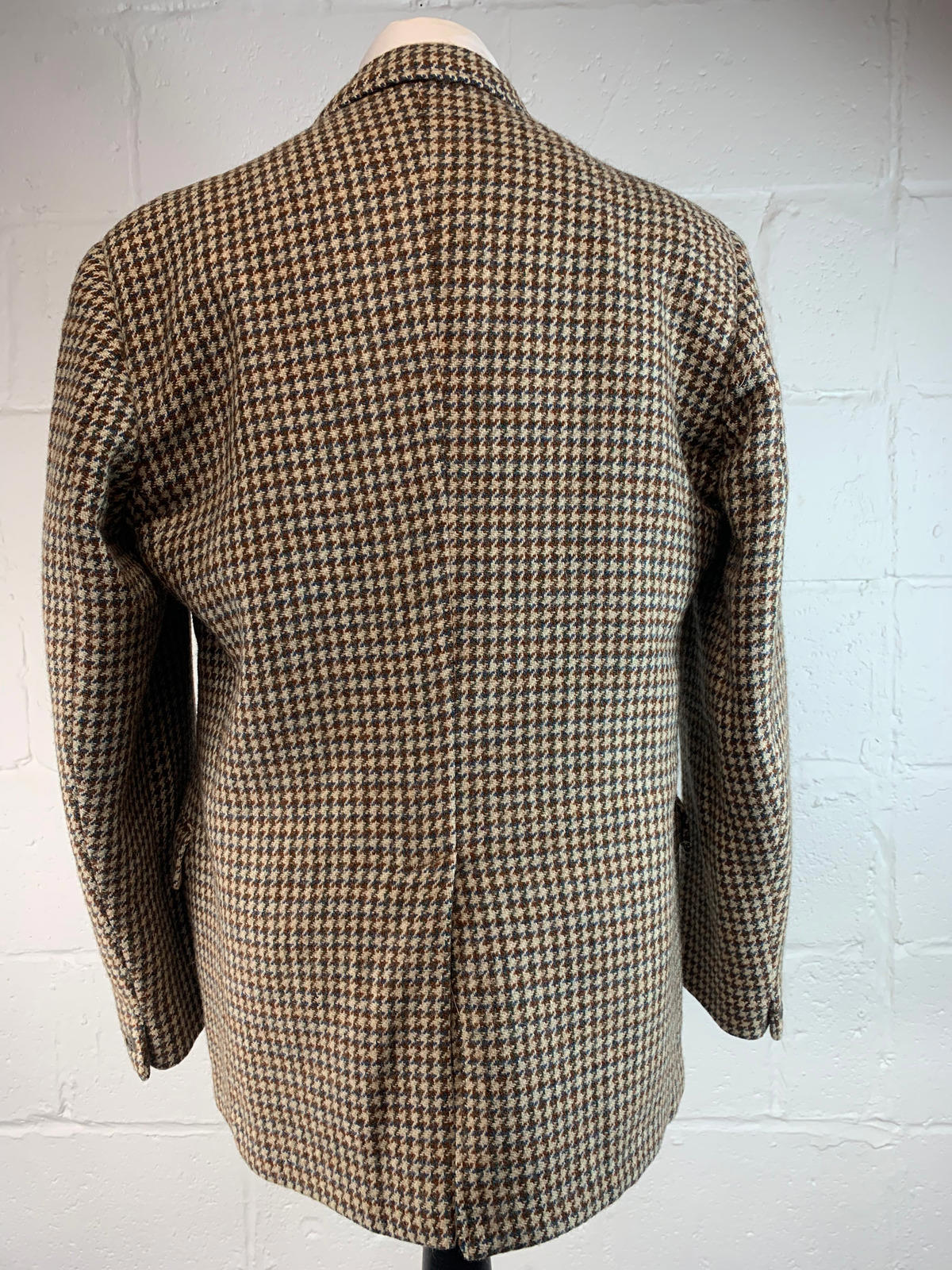 Mens BURTON TAILORED Harris Tweed Wool Jacket / Brown / 42R