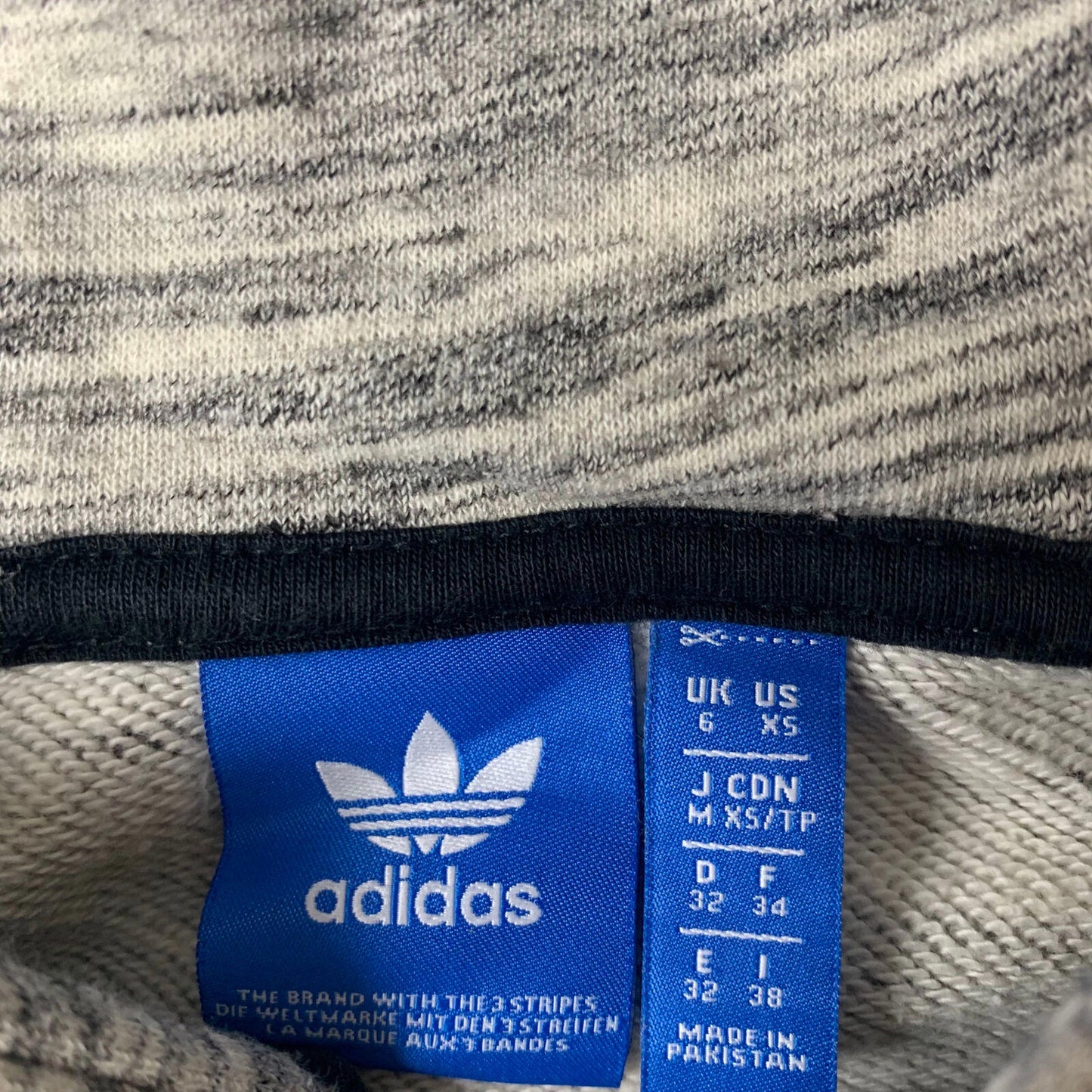 Women’s ADIDAS Full Zip Hoodie / Grey / UK6 /XS