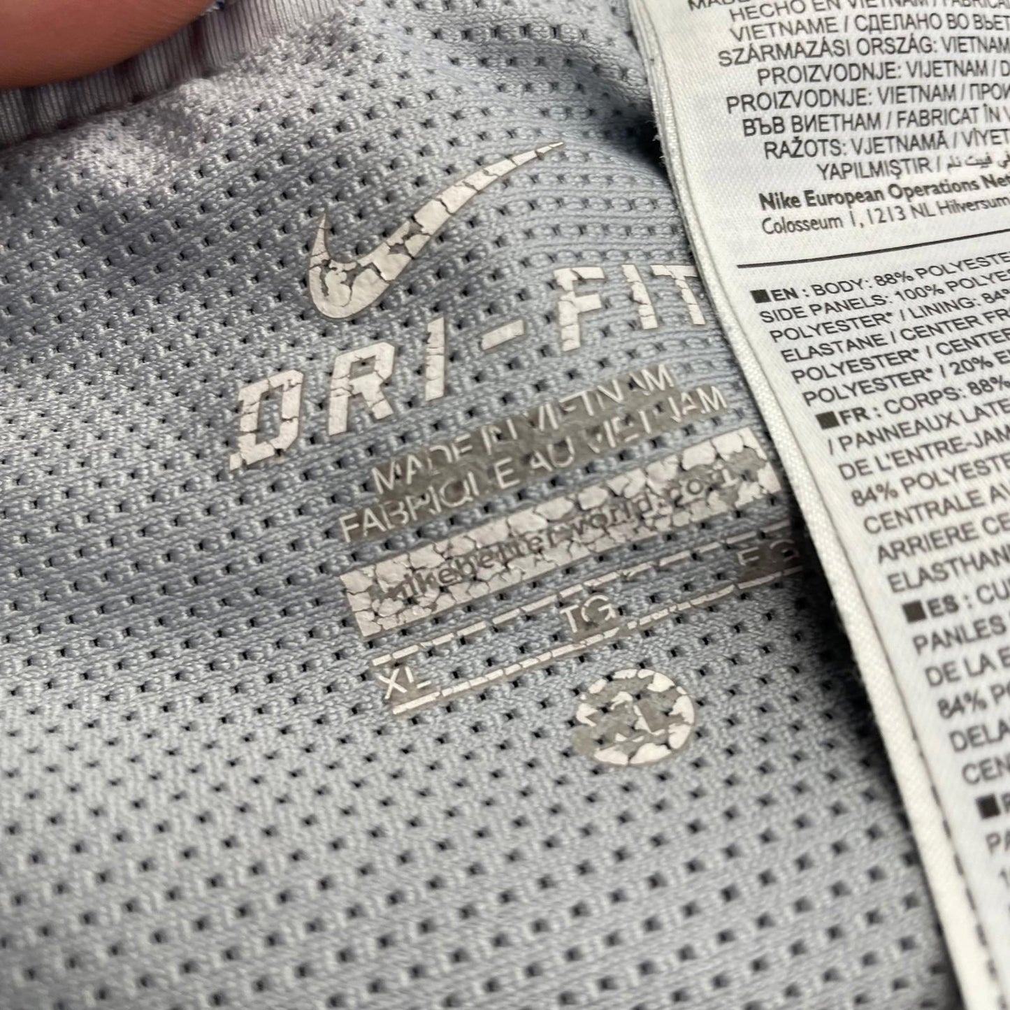 NIKE Dri-Fit Athletic Shorts Breathable Blue Mens XL