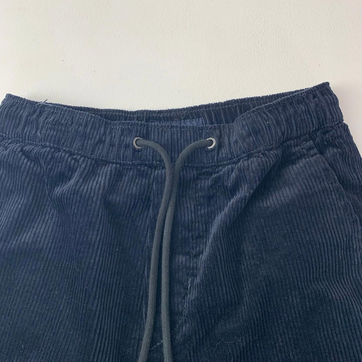 American Eagle Jogger Trousers Corduroy Elasticated Waistband Navy Mens XS