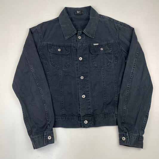 DIESEL Women’s Black Denim Trucker Jacket , Size XL