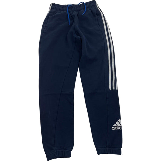 Adidas Track Pants Joggers Stripe Navy Blue Mens UK S