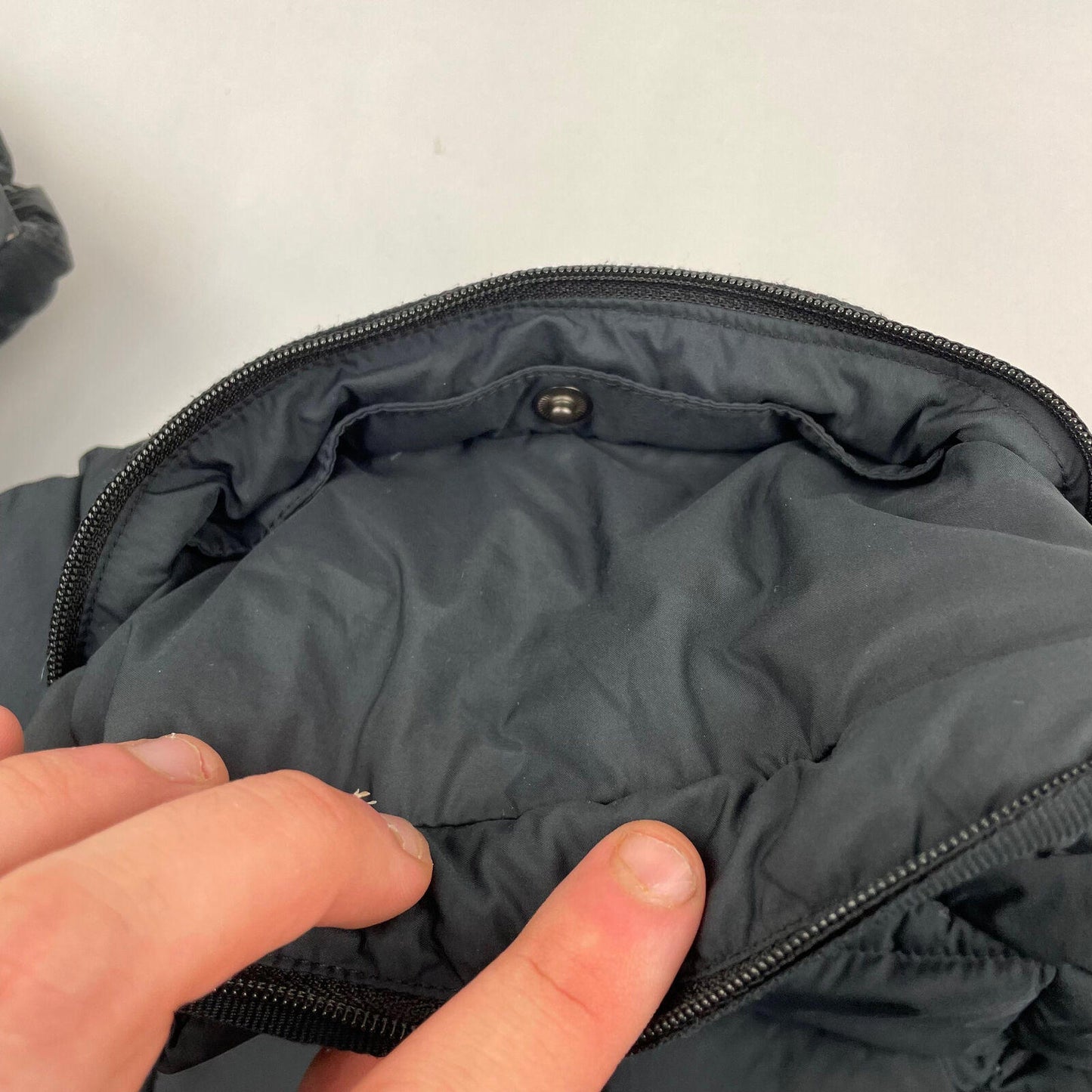 Women’s Dark Grey THE NORTH FACE Goose Down Puffer Gilet Jacket , Size XS