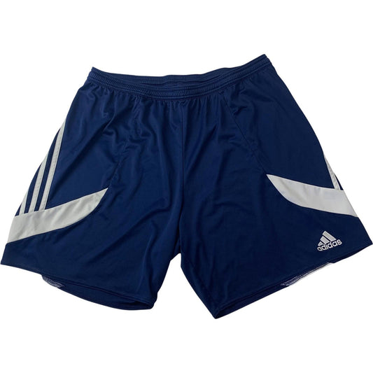Adidas Climalite Athletic Shorts Navy White Mens XL