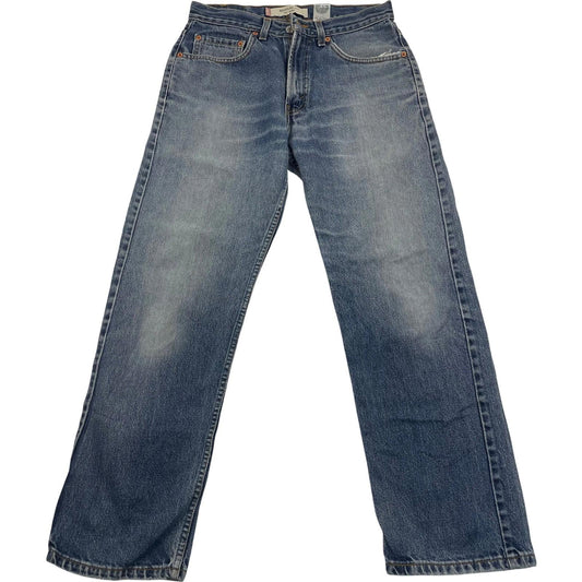 LEVI'S 505 Jeans Regular Fit Classic Stonewashed Denim Blue Mens W31 L30