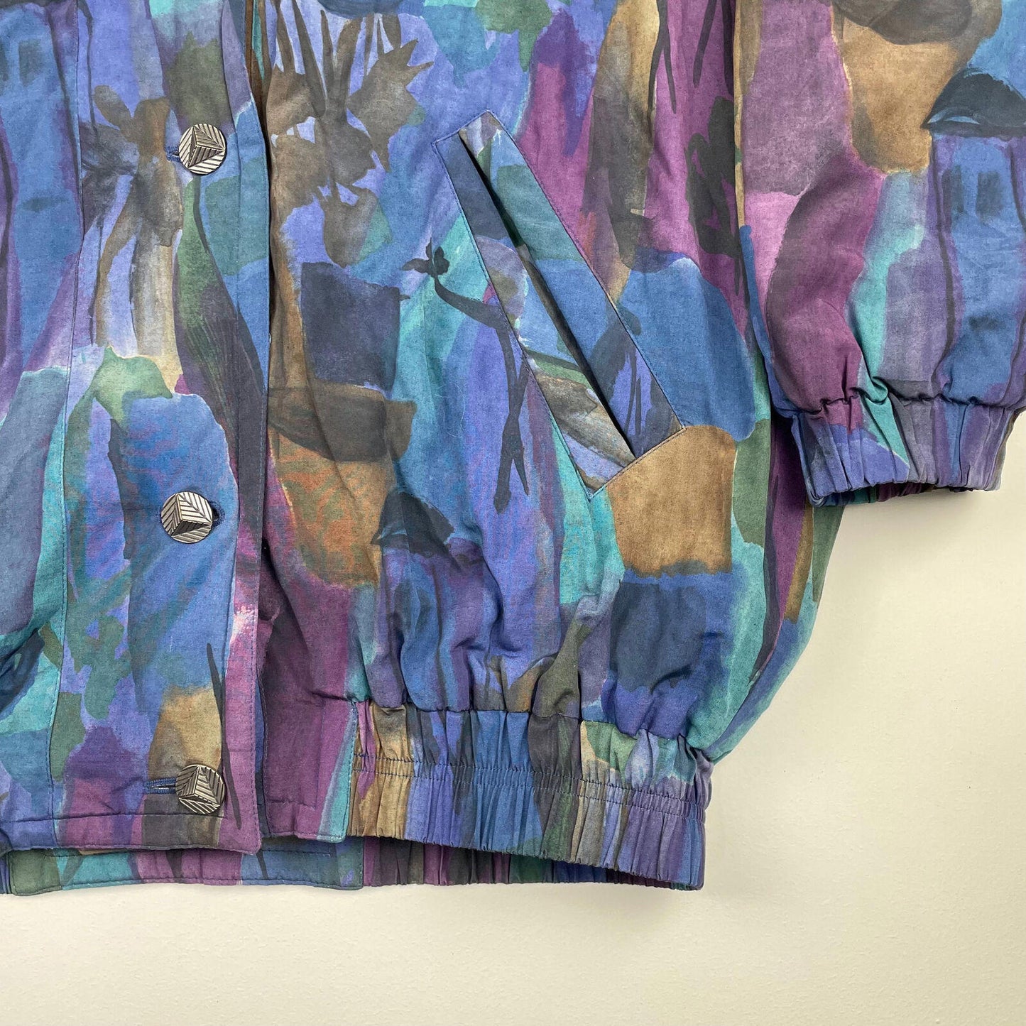 Women’s Vintage Funky Print Pattern Jacket , Size UK 14