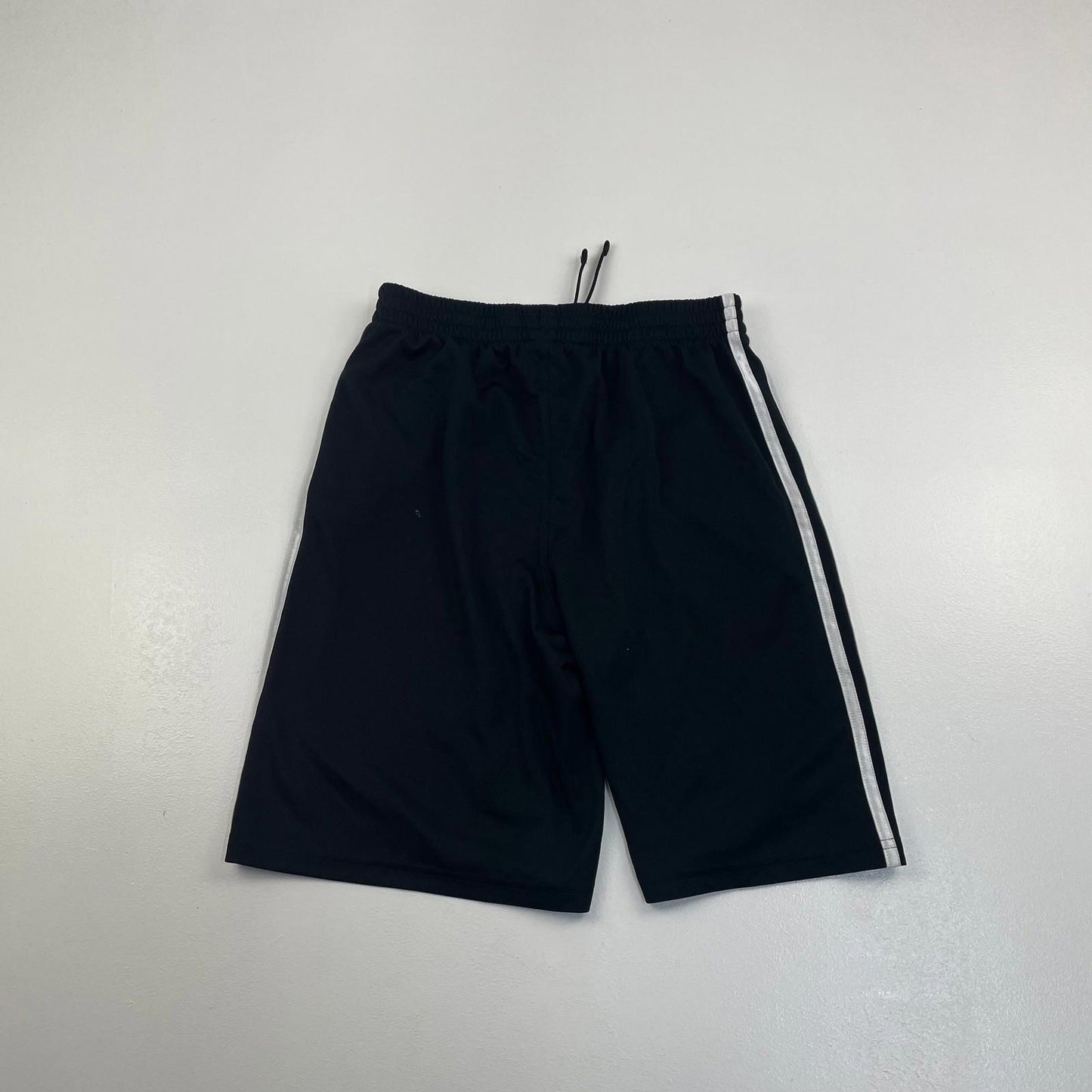 ADIDAS Boys Activewear Shorts Black Three Stripe Sports Youth L (14/16)