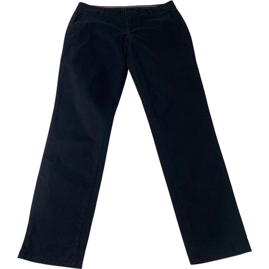 Tommy Hilfiger Hampton Stretch Slim Chino Trousers Black Women UK 10