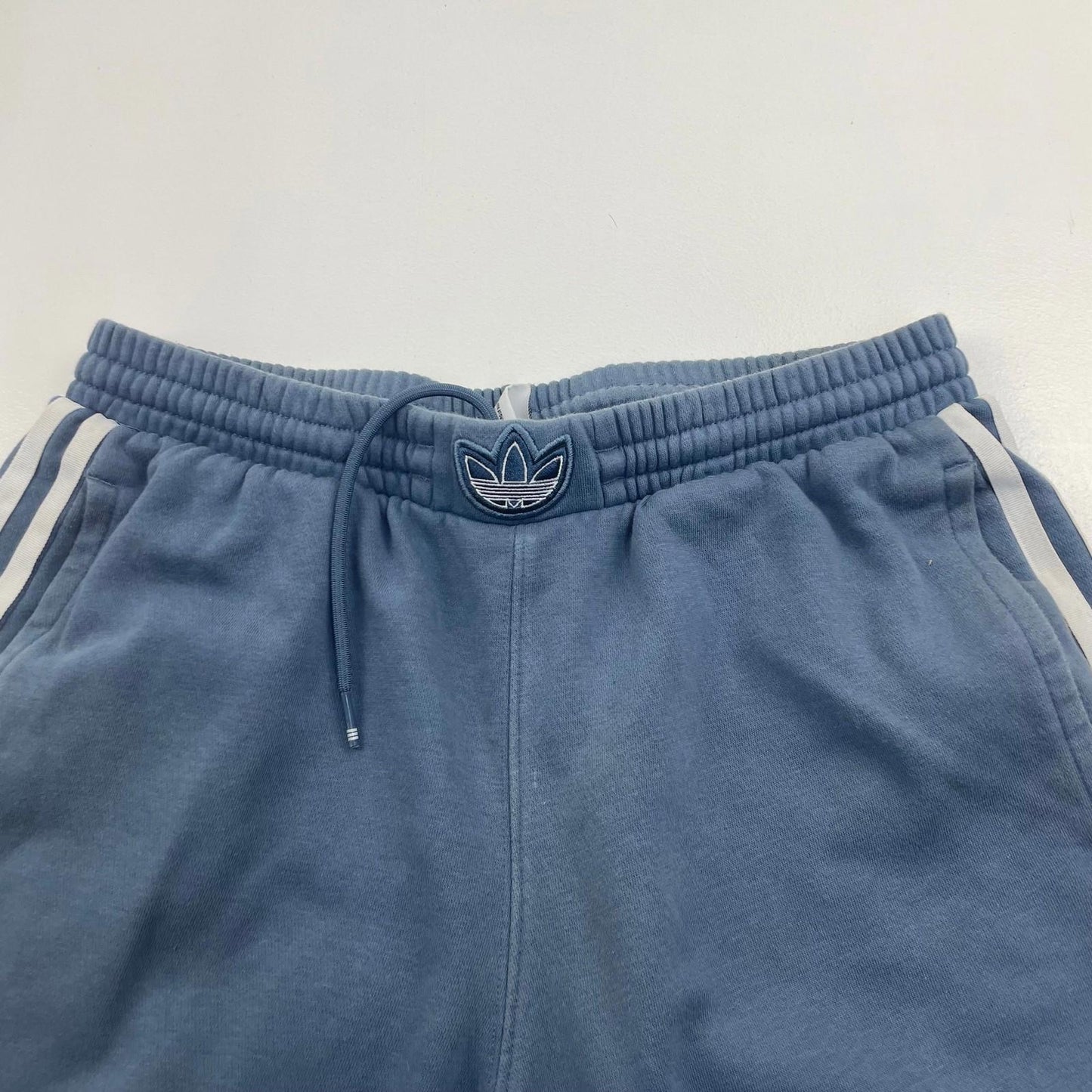 Adidas Activewear Shorts Blue Stripe Athletic Mens UK S